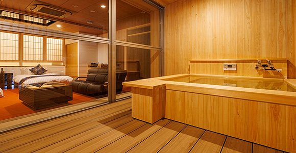 Private Onsen Baths in Guest Rooms